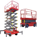 TUHE hydraulic mobile small platform electric scissor lift